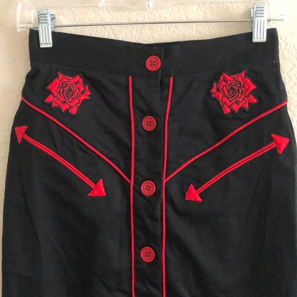 Hell Bunny Midi Skirt - Picture 2 of 7